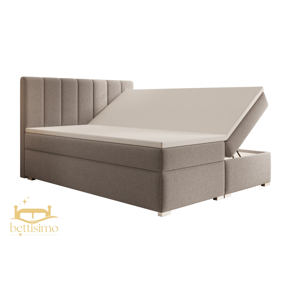 Boxspringbett CAROLINA 140x200cm mit Matratze