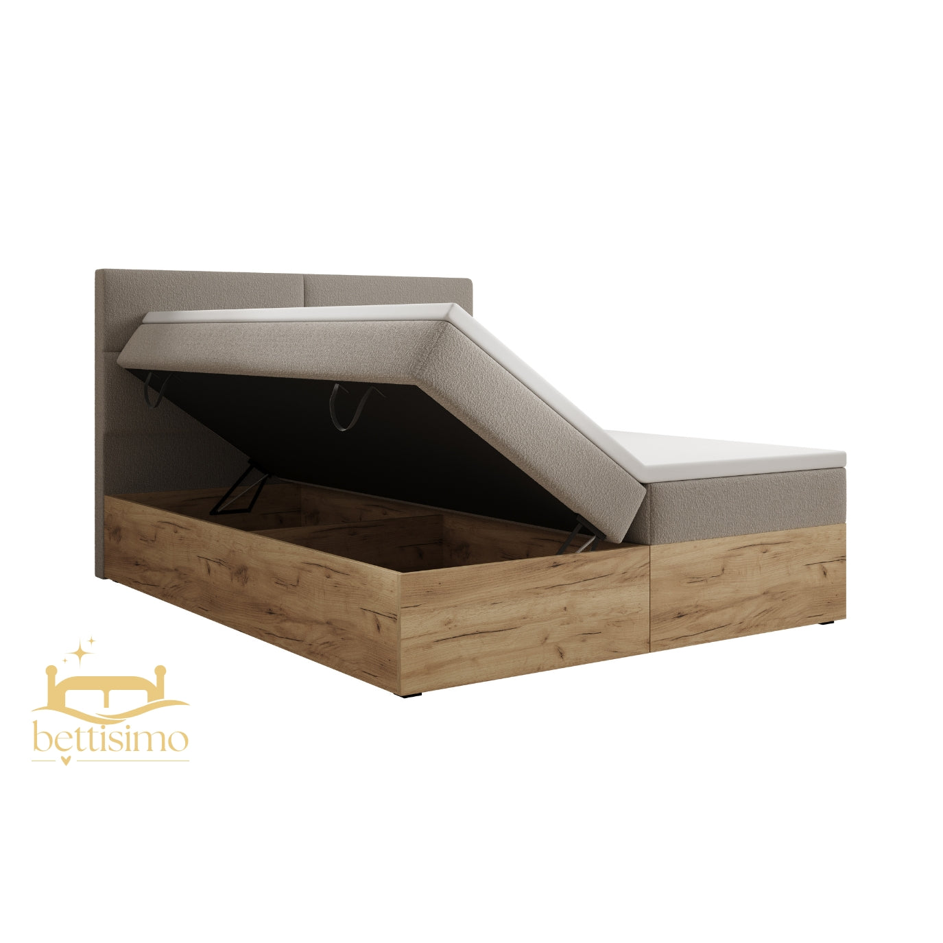 Boxspringbett NORA 140x200cm mit Matratze