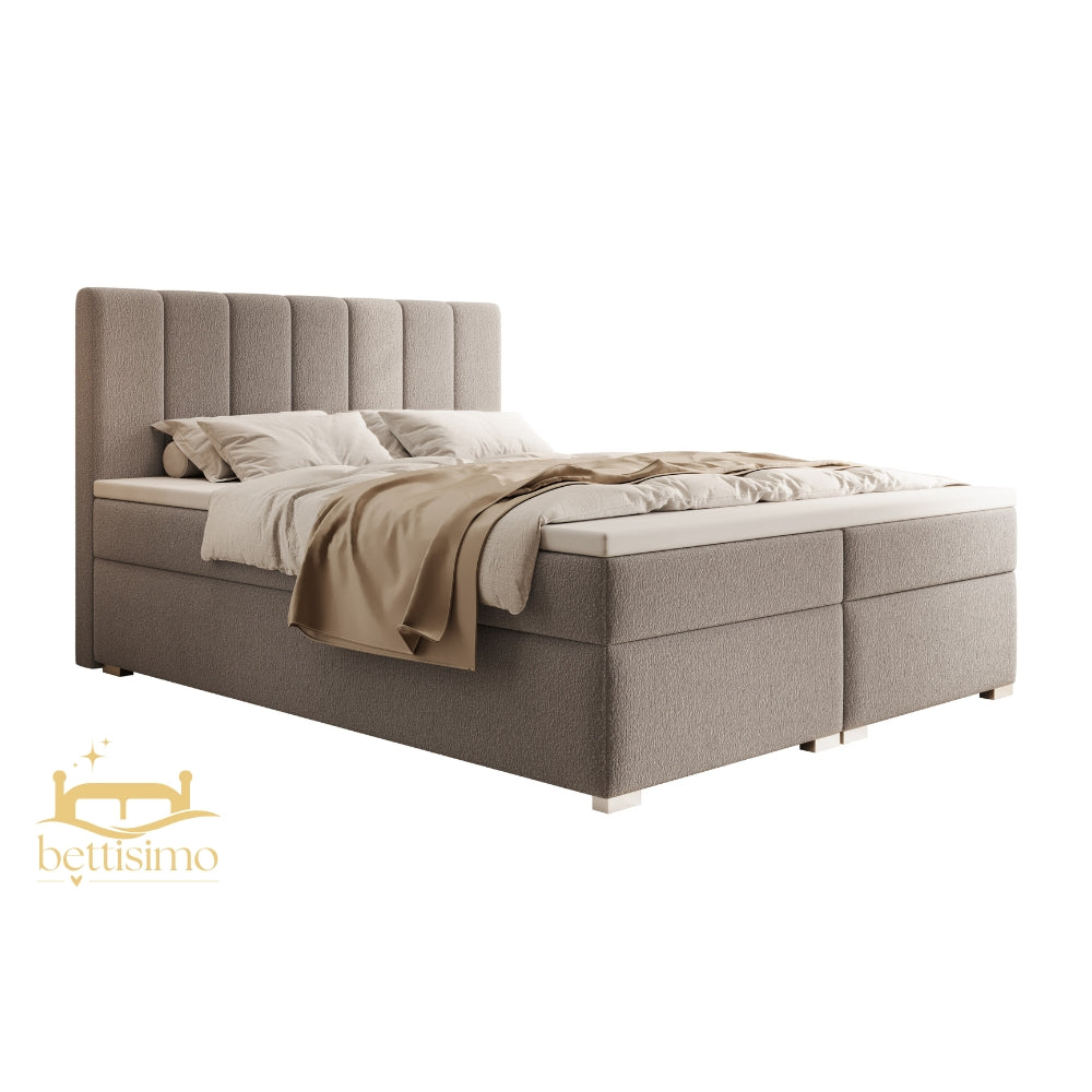 Boxspringbett CAROLINA 140x200cm mit Matratze