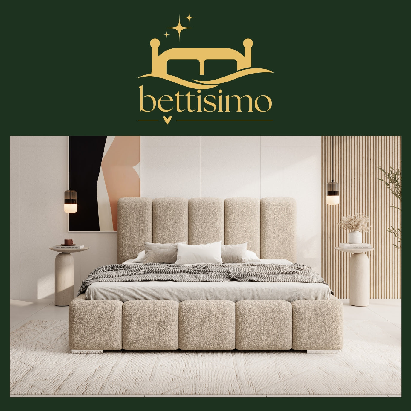 Polsterbett BERTA 140x200cm