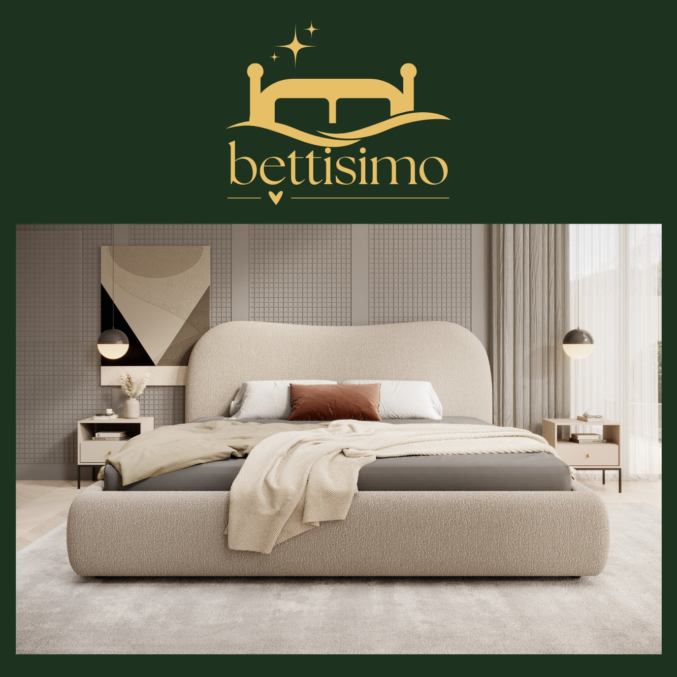 Polsterbett ROSA 140x200cm