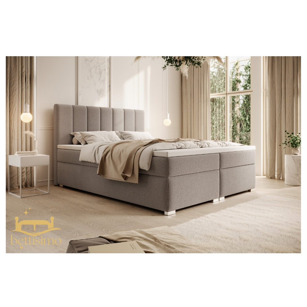 Boxspringbett CAROLINA 140x200cm mit Matratze