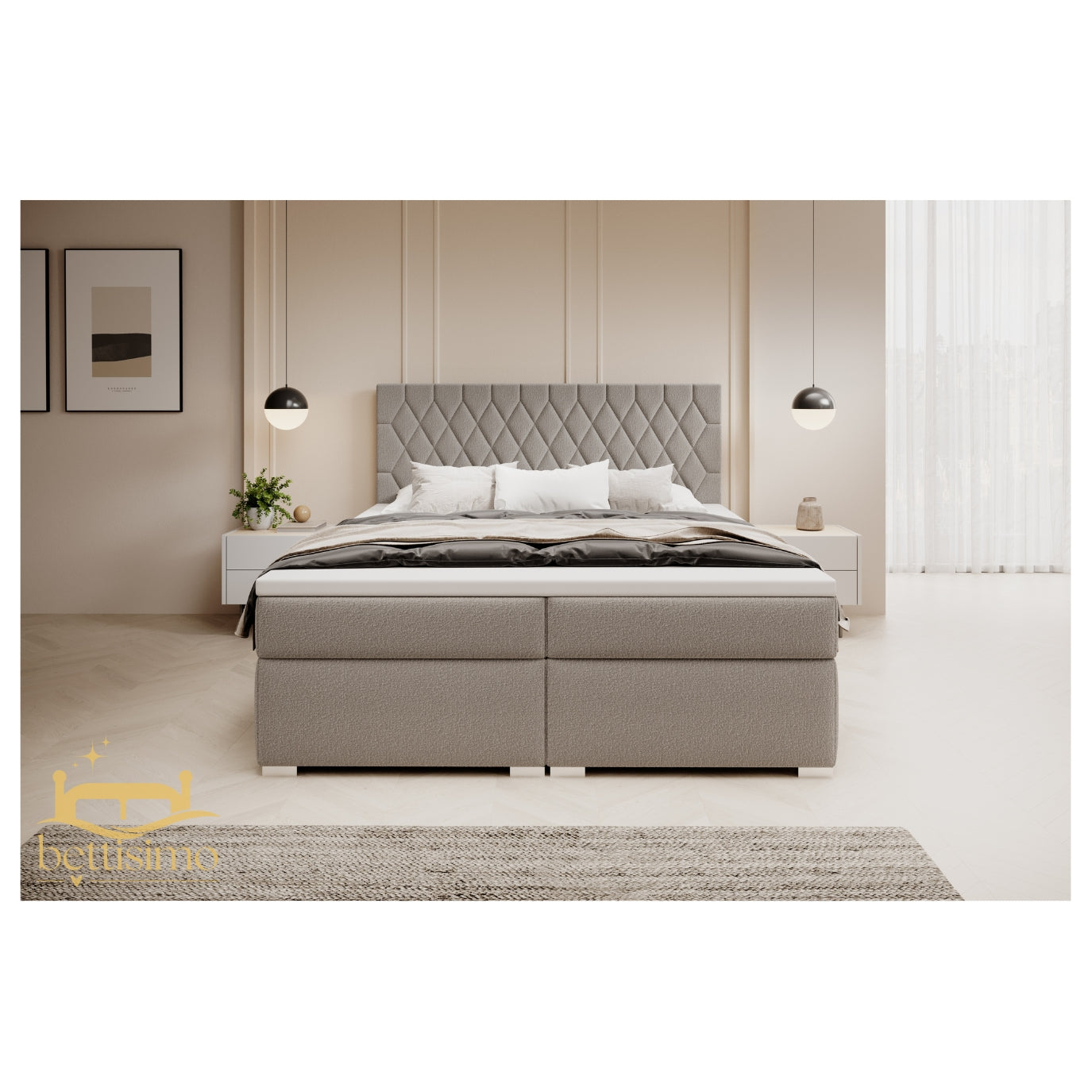 Boxspringbett GAJA 140x200cm mit Matratze
