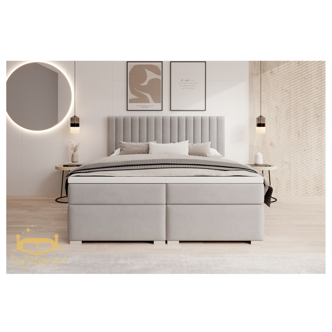 Boxspringbett MELA 140x200cm mit Matratze