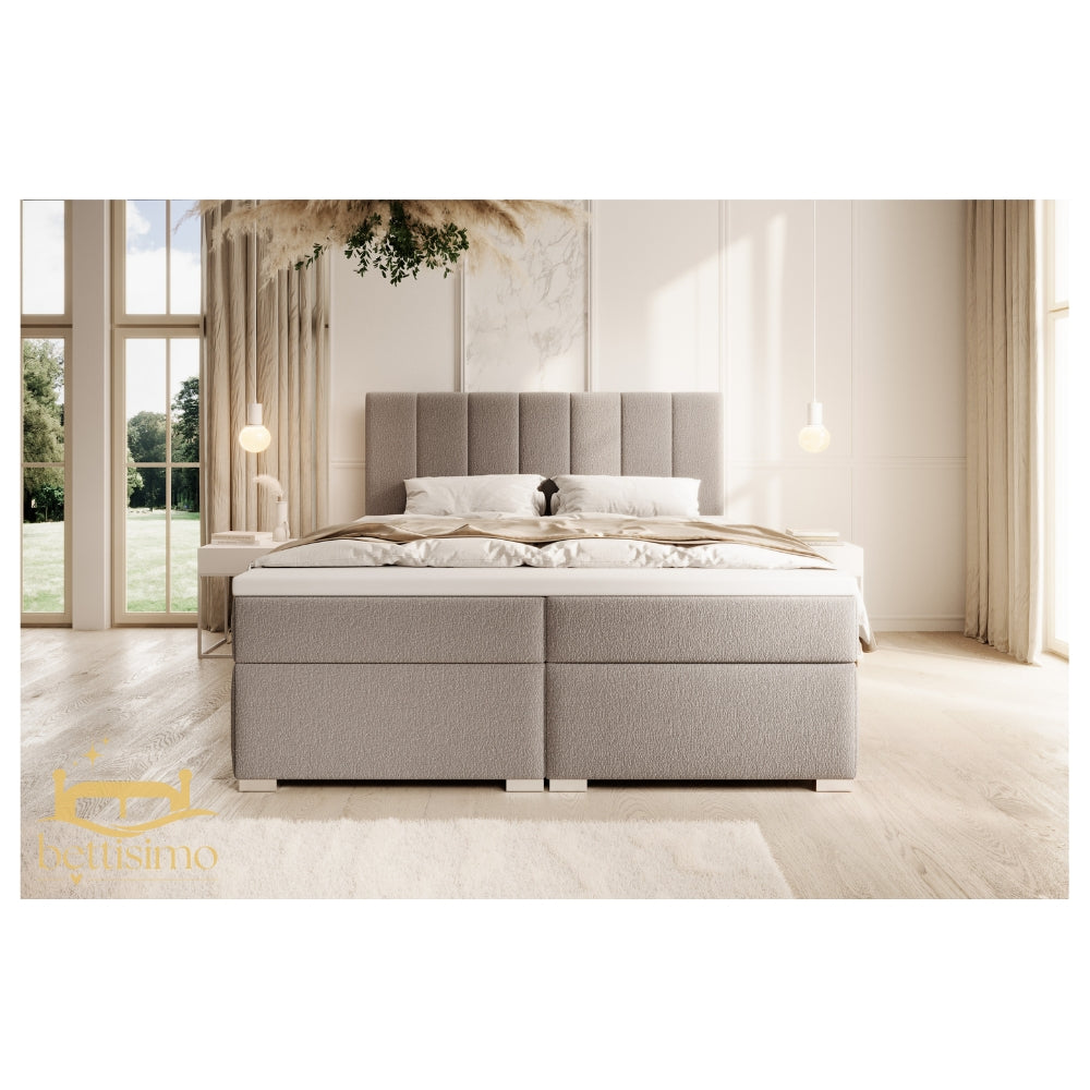 Boxspringbett CAROLINA 140x200cm mit Matratze