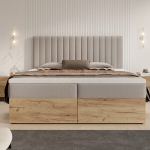 Boxspringbett aus Holz CAMIL