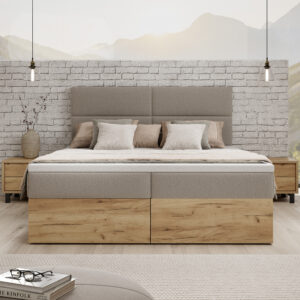 Boxspringbett aus Holz NORA