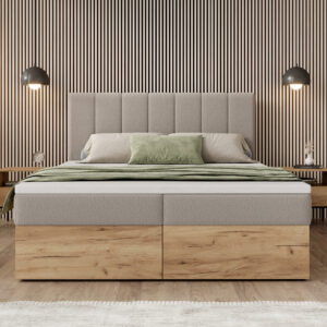 Boxspringbett aus Holz SUMIN
